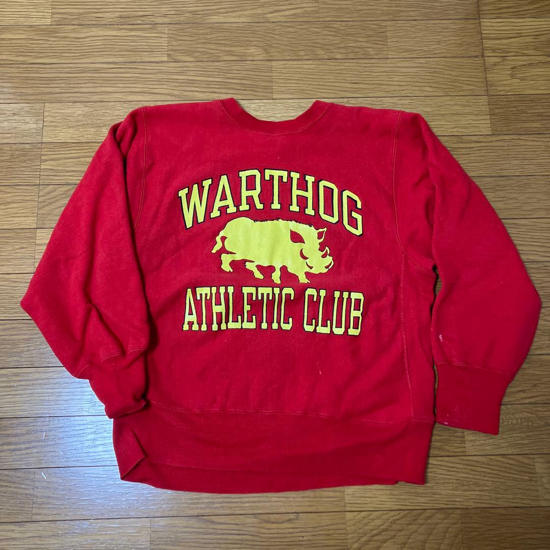 80s チャンピオン リバースウィーブM レッド トリコタグ