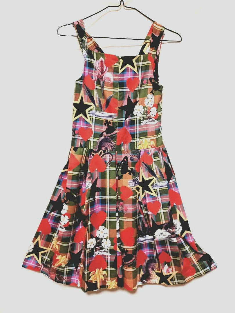 ヴィヴィアンウエストウッド　90sレア完売品！シーモンスター柄ワンピースサイズL