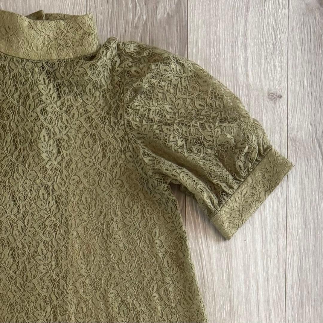 【美品】etoll. エトル 3way レースワンピース ドレス カーキ