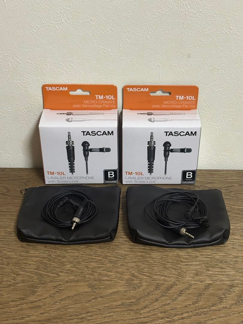 【TASCAM】TM-10LB スクリューロック付 ラベリアマイクロホン セット