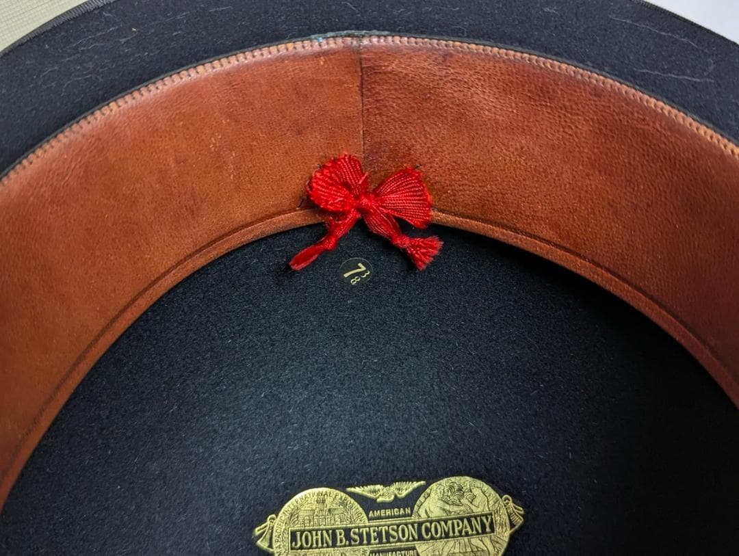 59cm Stetson 20sヴィンテージ ボーラーハット Lサイズ