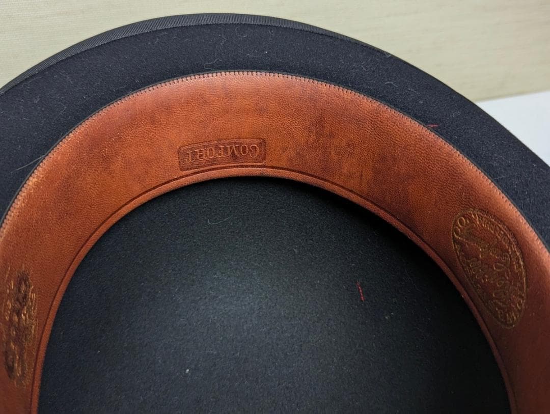 59cm Stetson 20sヴィンテージ ボーラーハット Lサイズ