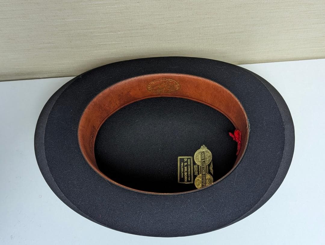 59cm Stetson 20sヴィンテージ ボーラーハット Lサイズ