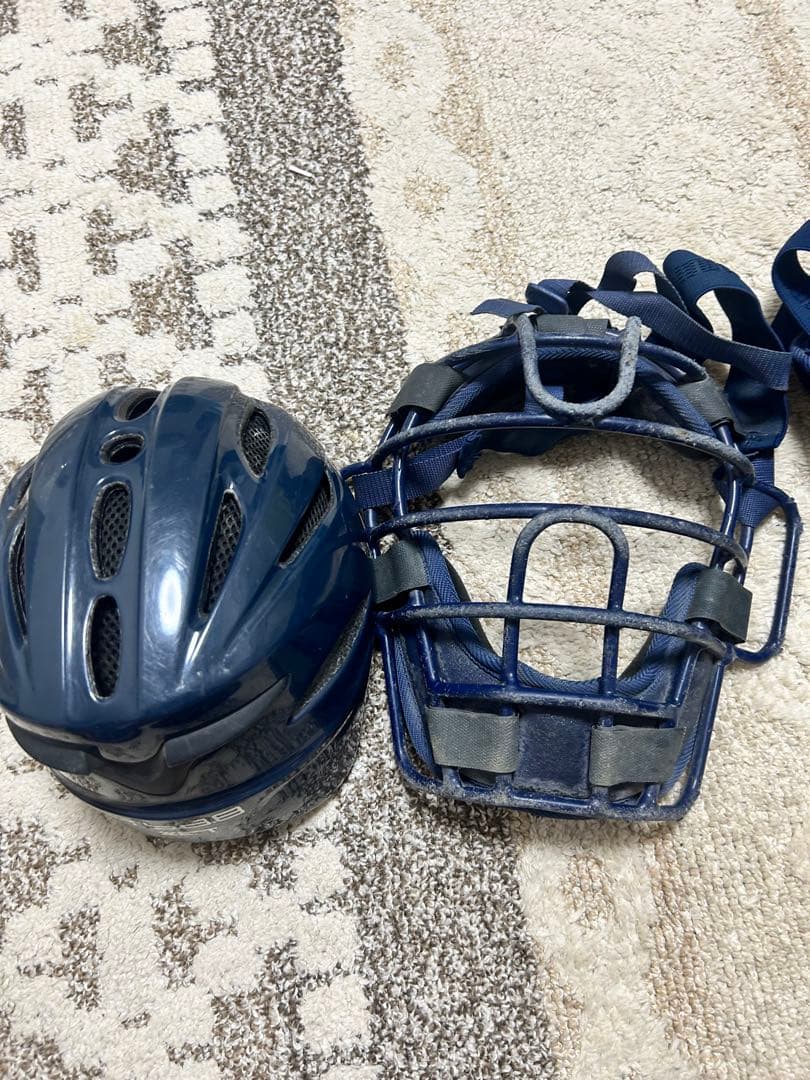 JSBB キャッチャー用防具一式 ネイビー