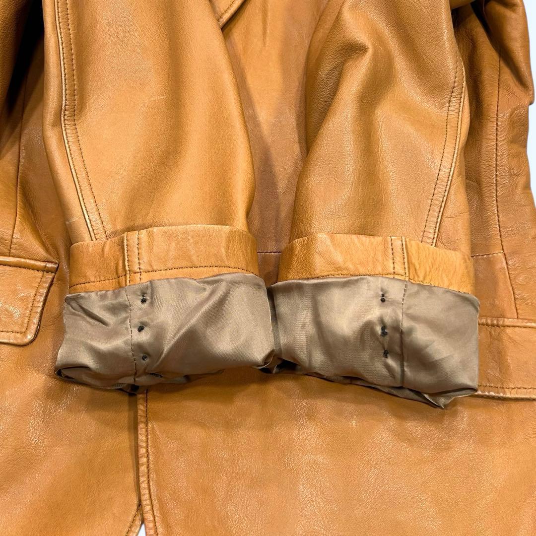 Paul Smith ポールスミス テーラードジャケット 羊革 キャメル