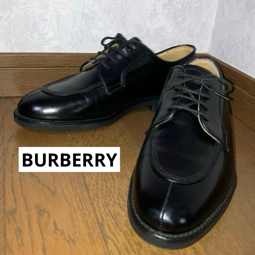 美品BURBERRY バーバリー 革靴 ドレスシューズ ノバチェック25㎝