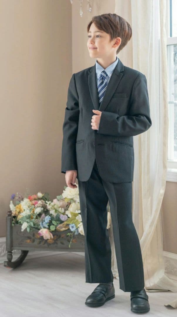 美品　キャサリンコテージ　160E　卒服　スーツセット　黒　大きいサイズ