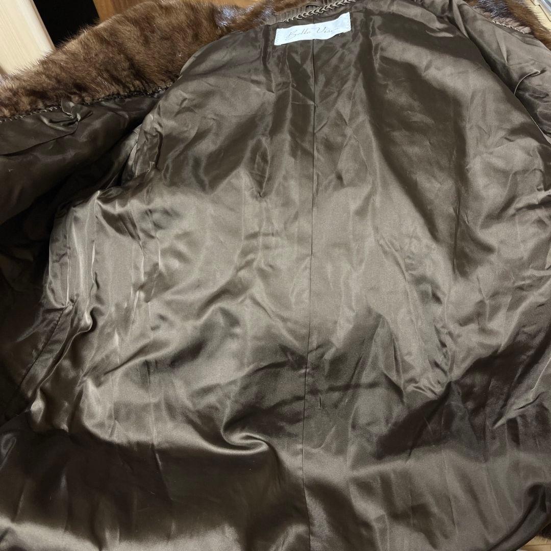 【美品】ミンク茶色 コート SAGA Belle vison タグ付