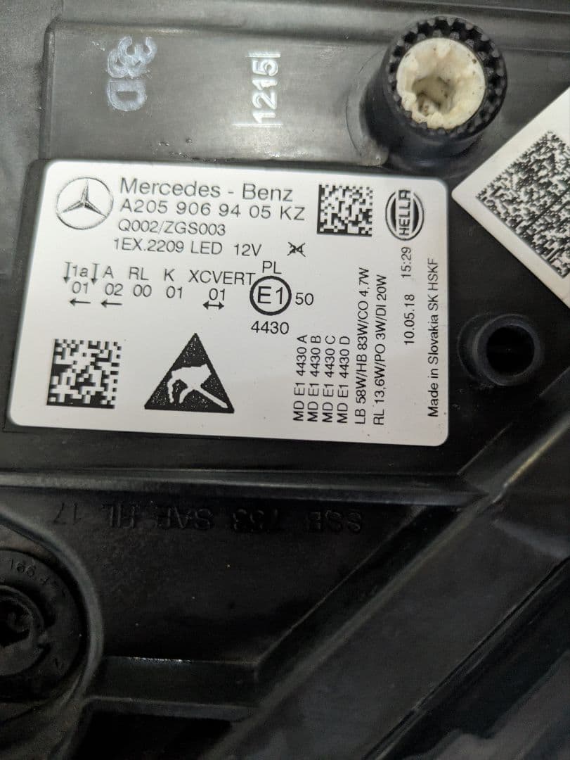 ベンツ cクラス w205 後期 LEDヘッドライト