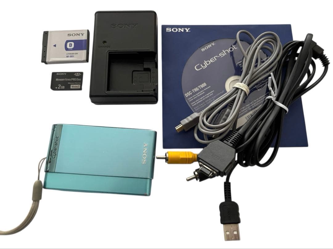 【なめこさん】デジカメ cyber shot ブルー DSC-T90