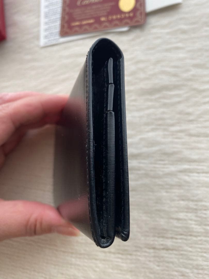 Cartier ブラック レザー 名刺入れ
