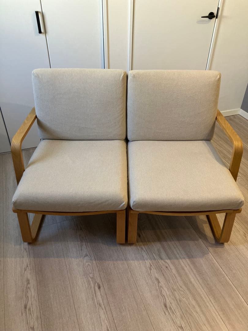 【みい】無印良品 リビングでもダイニングでもつかえるソファチェア