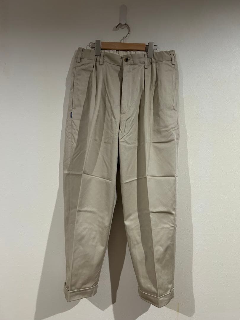 パンツ TapWater Cotton Chino Tuck Trousers 36