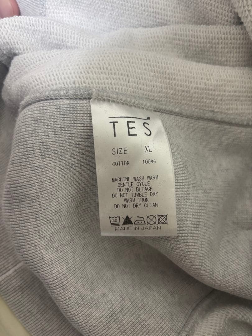 TES /4BUHI/スウェット/トレーナー/グレー/XL
