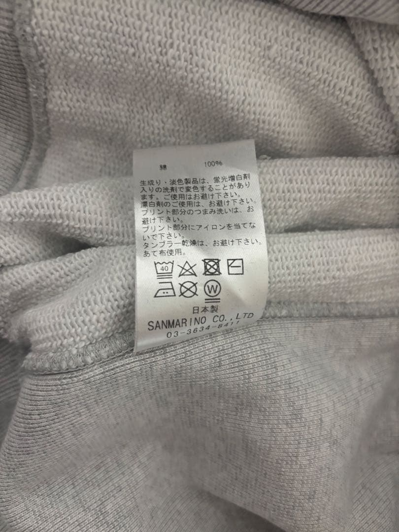 TES /4BUHI/スウェット/トレーナー/グレー/XL