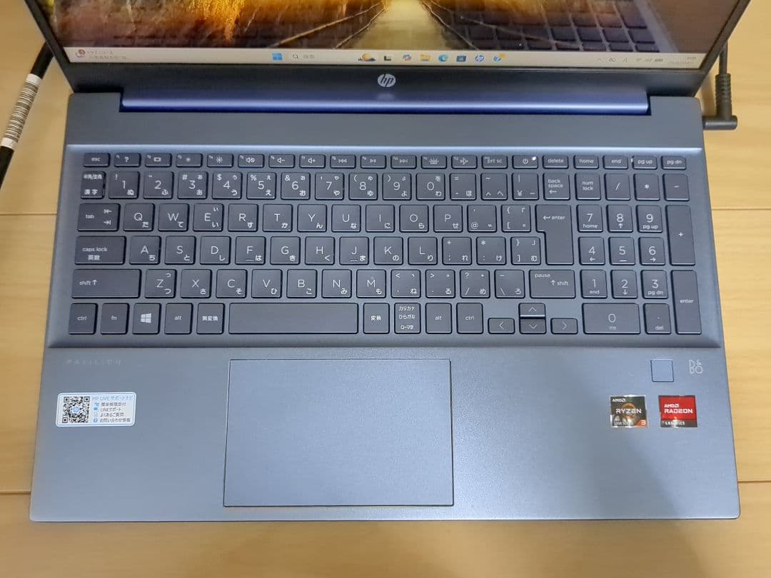 HP Pavilion 15-eh Ryzen3 256GBSSD メモリ8GB