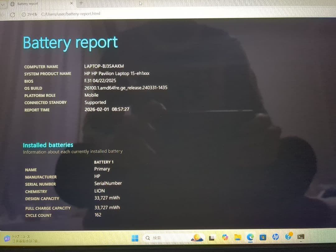 HP Pavilion 15-eh Ryzen3 256GBSSD メモリ8GB