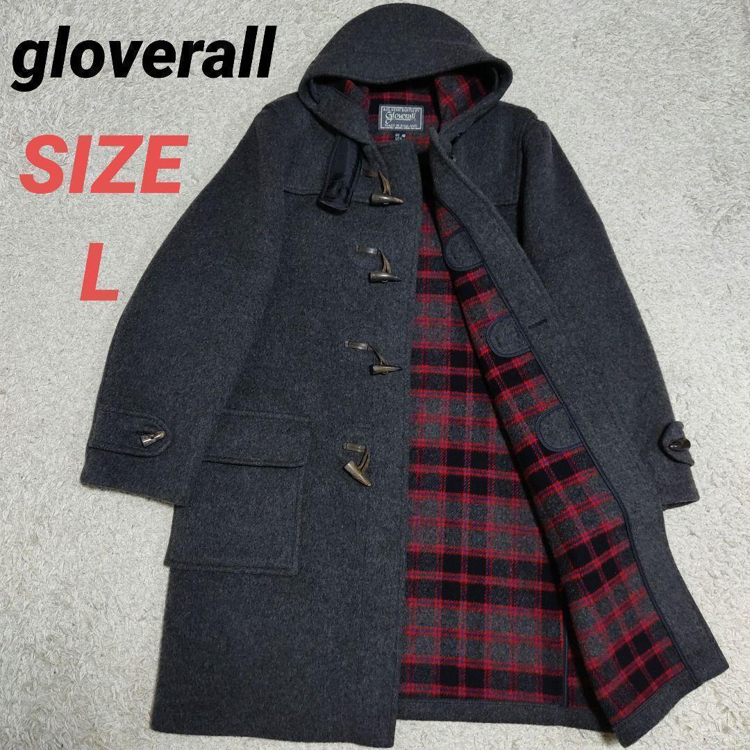gloverall　グローバーオール　ダッフルコート　チェック　グレー　メンズ