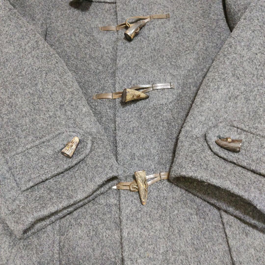 gloverall　グローバーオール　ダッフルコート　チェック　グレー　メンズ