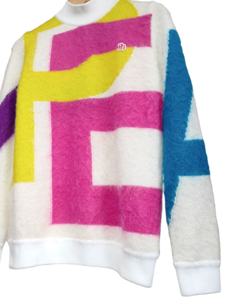 ト*)様 新品7万円 パーリーゲイツ モヘアニット＆スカート ふわふわ上下セット