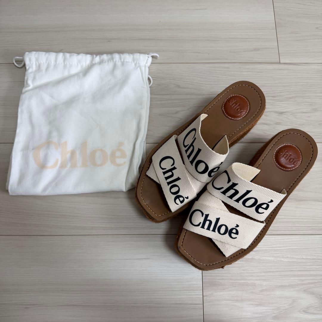 【値下げ不可❌】クロエ　ウェッジ　サンダル　厚底　24cm相当