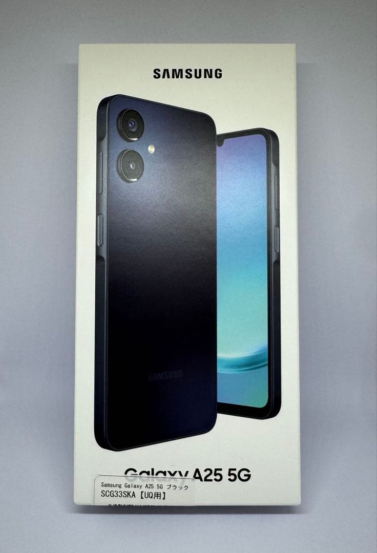 Samsung Galaxy A25 5G ブラック UQ購入 新品同様