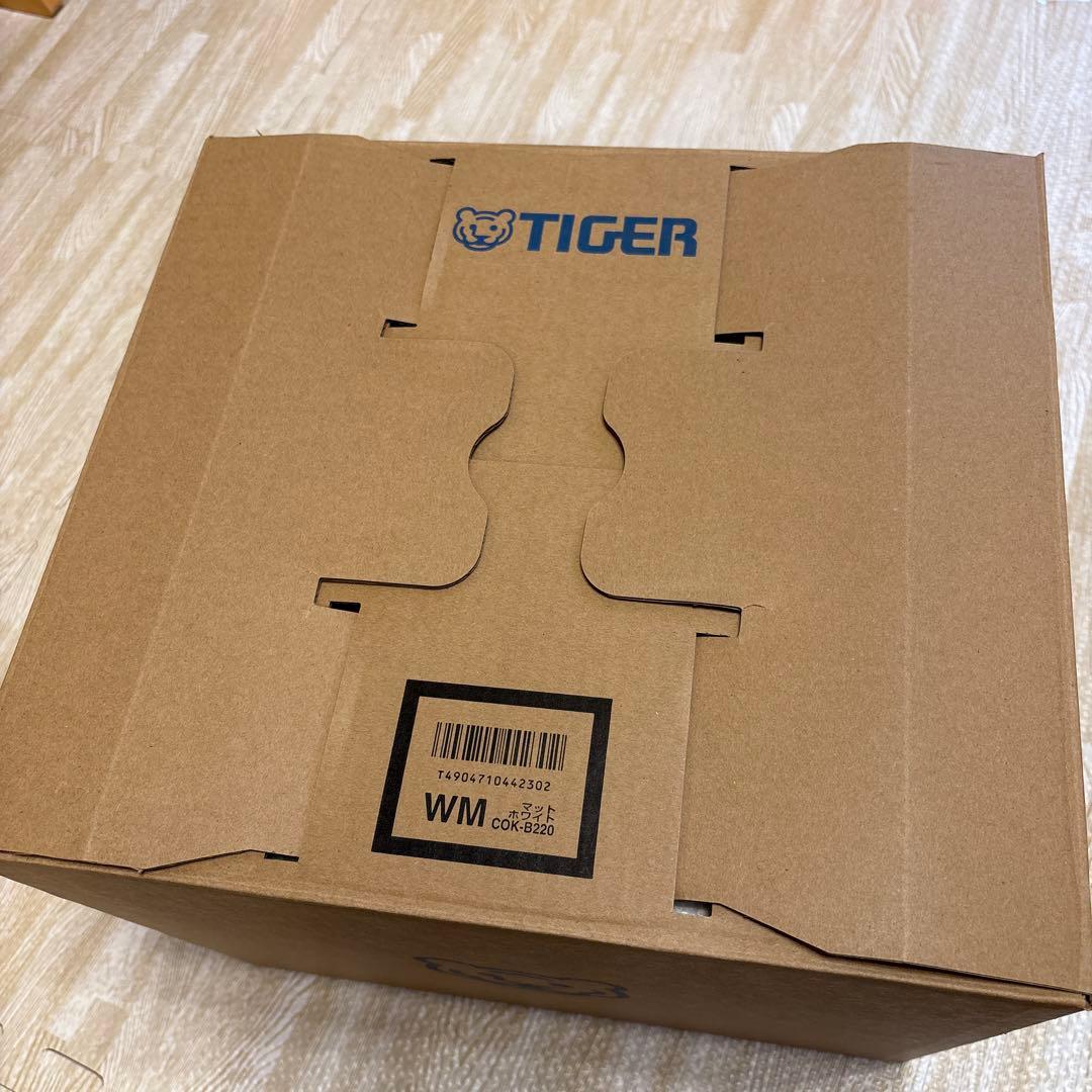 タイガー TIGER COOKPOT COK-B220-WM 電気圧力鍋 新品