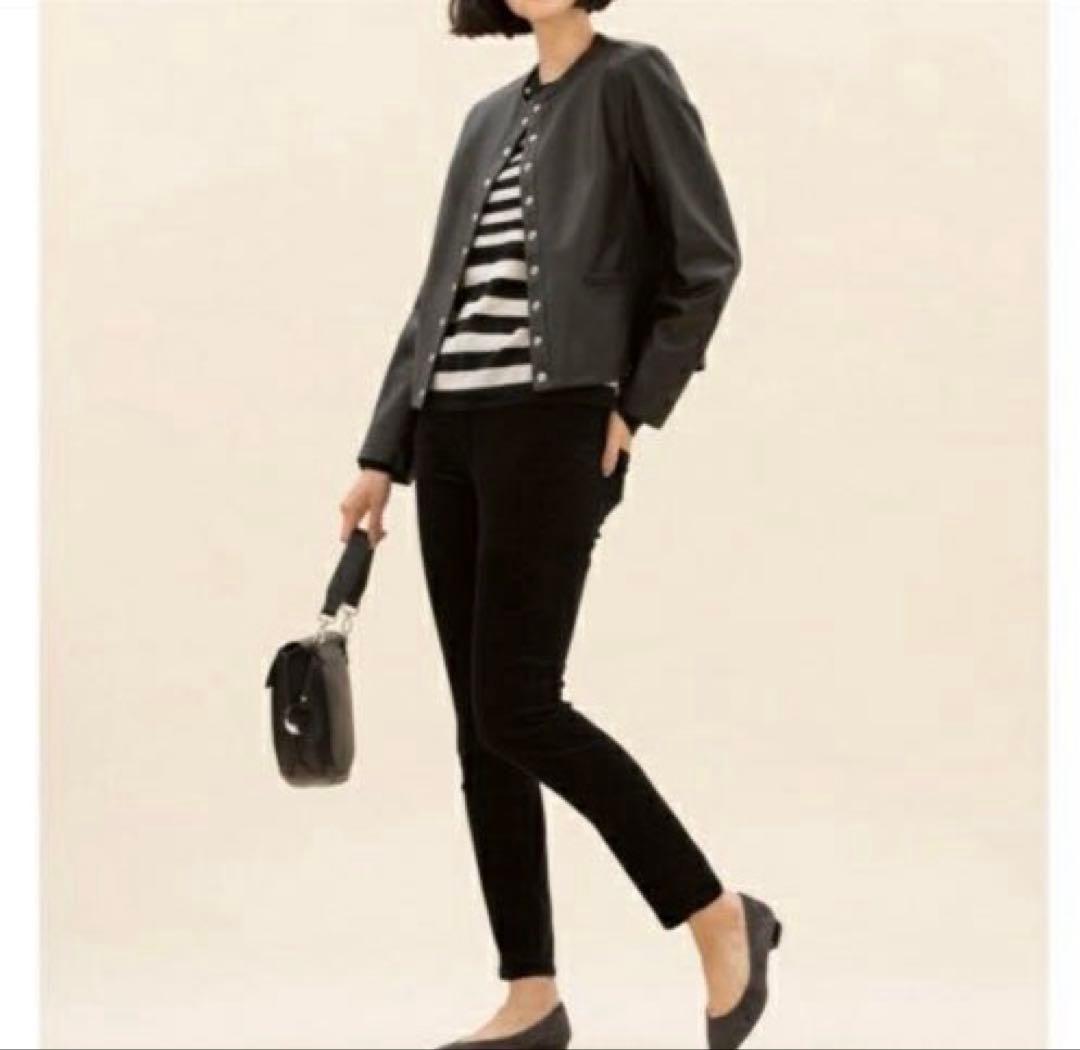 未使用に近い✨サイズ44✨23区 中村アン着用　ラムレザージャケット　黒　希少