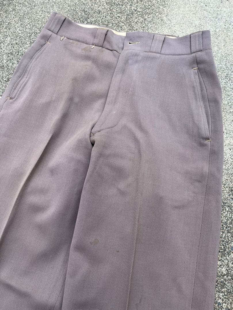 50s Vintage ヴィンテージ ウール ギャバジンスラックス