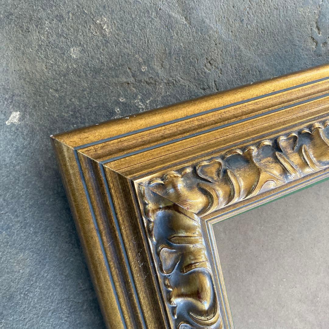 き*ん様 ※規格外サイズ F25に近い 油彩額縁 ゴールドフレーム