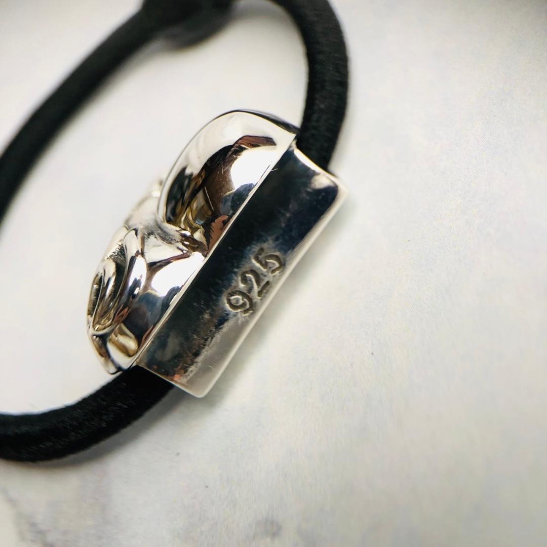 シルバー925 ヘアゴム　ハート　人気　新品　3-36