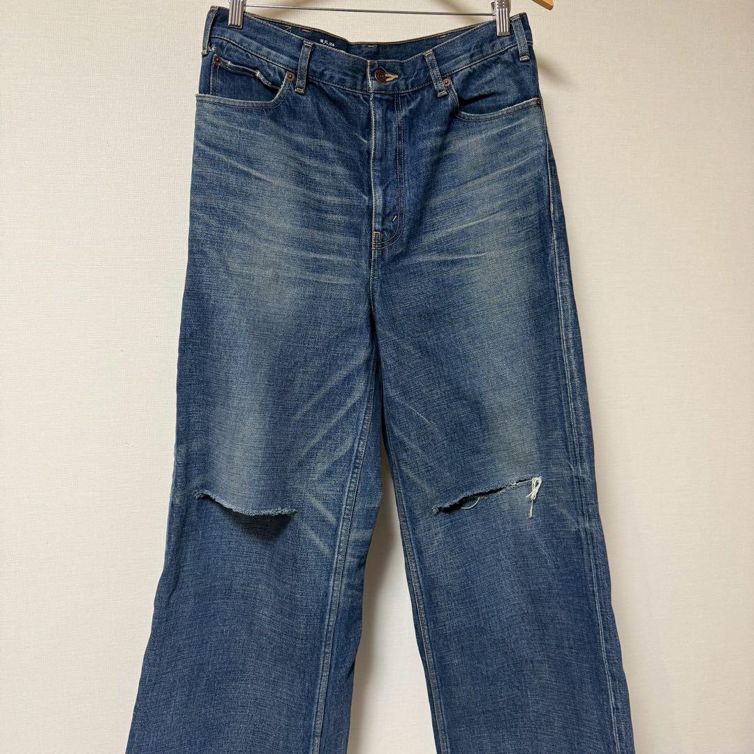 ほぼ未使用 CELINE セリーヌ 22S ワイドデニムパンツ 32サイズ