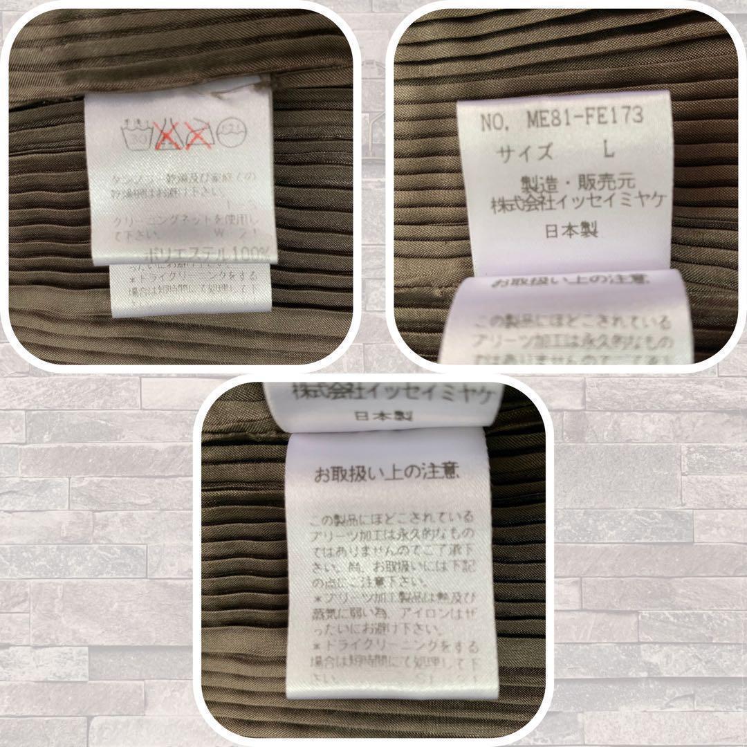 イッセイミヤケメン 08AW プリーツベスト シワ加工 玉蟲色 ブラウン/L