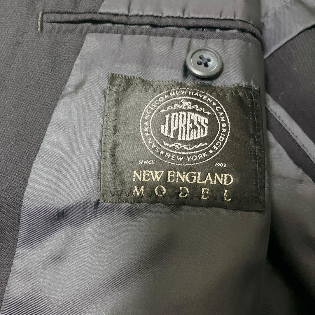 極美品J.PRESS 紺ブレ ダブル ＸL 金ボタン ブレザー ネイビー AB7