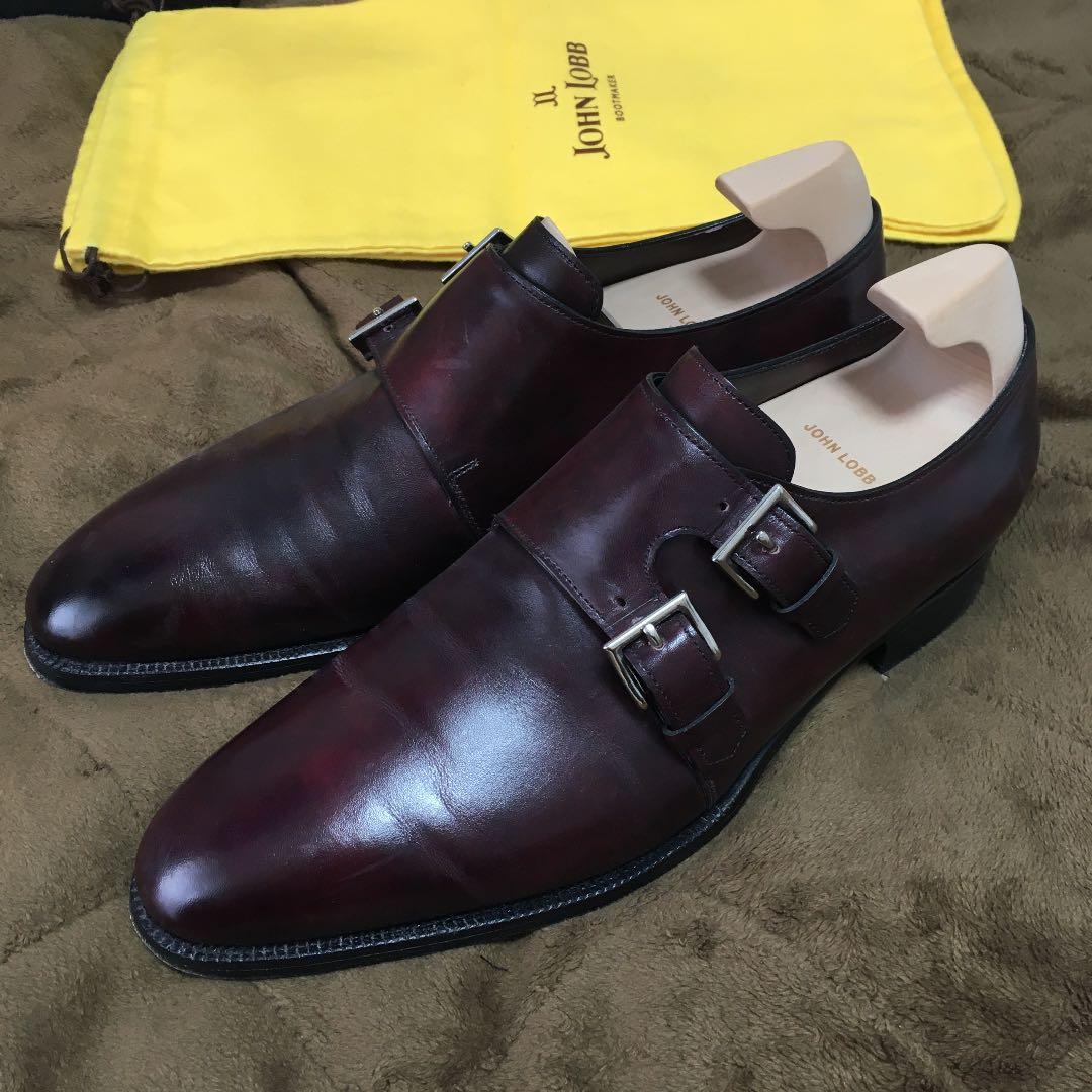 JOHN LOBB ダブルモンク革靴　8ハーフ