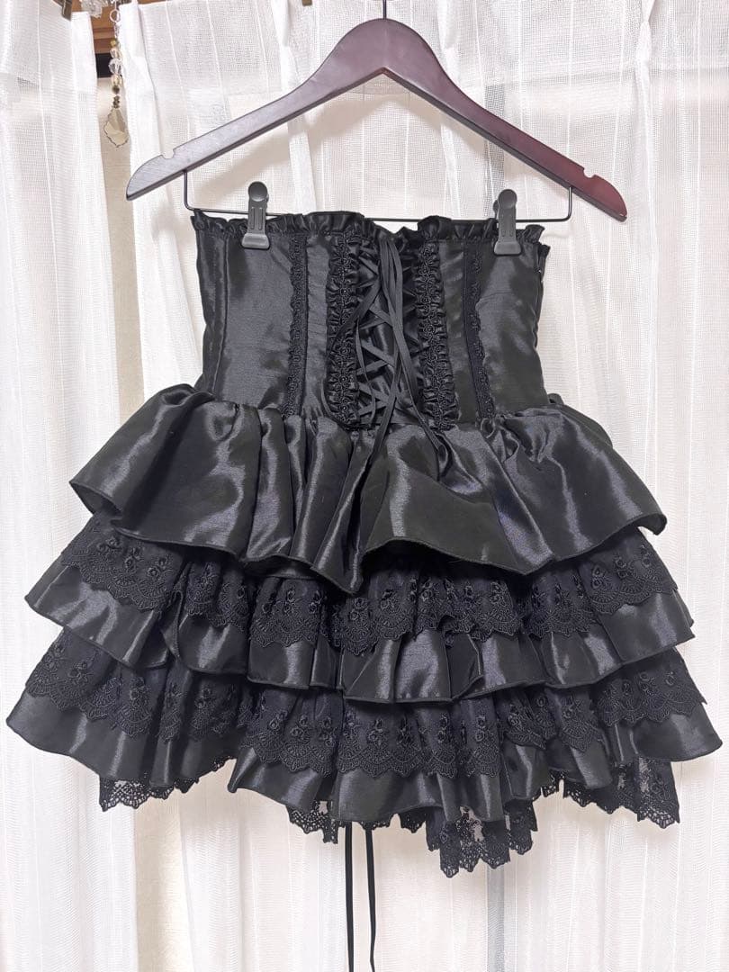 Vallée lys ミニコルセットスカート ブラック 黒