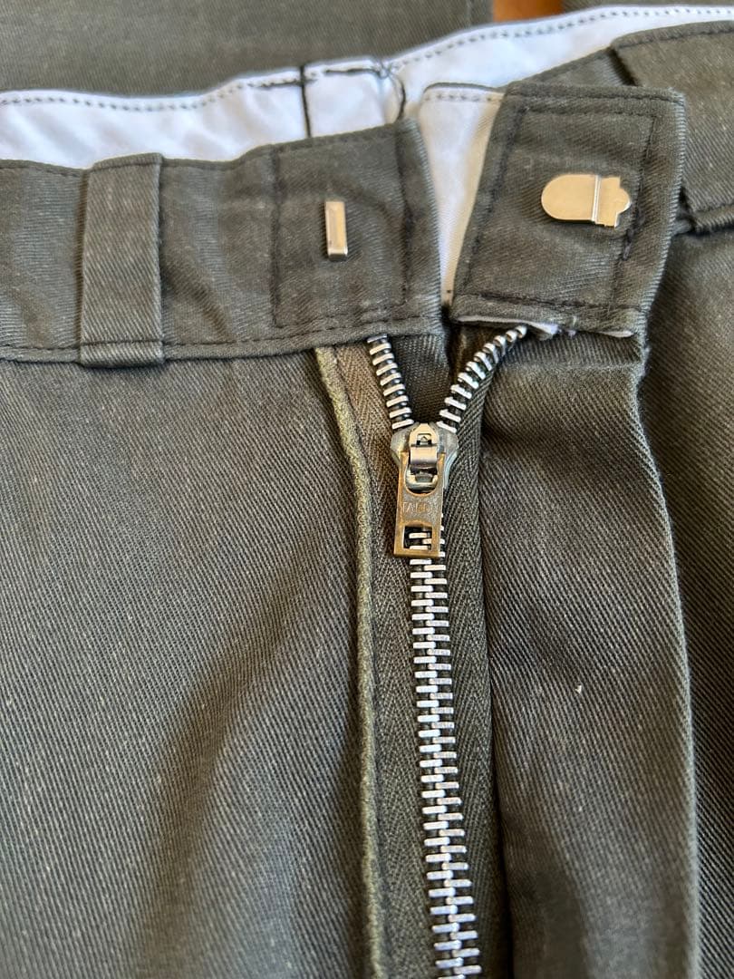 874 チビタグ アルミジップ　70s 80s オリーブ グリーン　ビンテージ