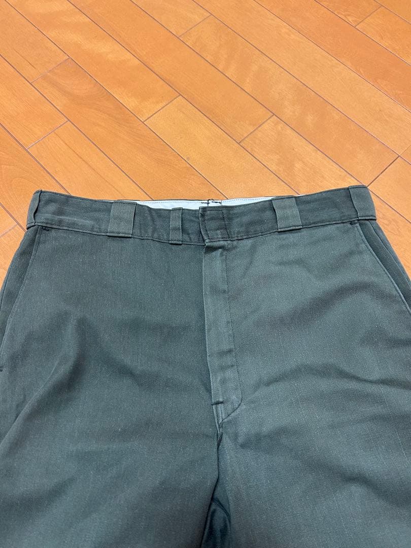 874 チビタグ アルミジップ　70s 80s オリーブ グリーン　ビンテージ