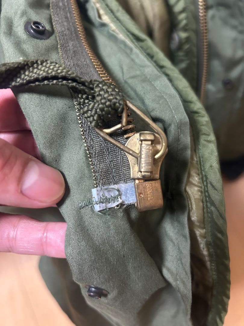 m65パーカーフィッシュテールビンテージ XSフルセット