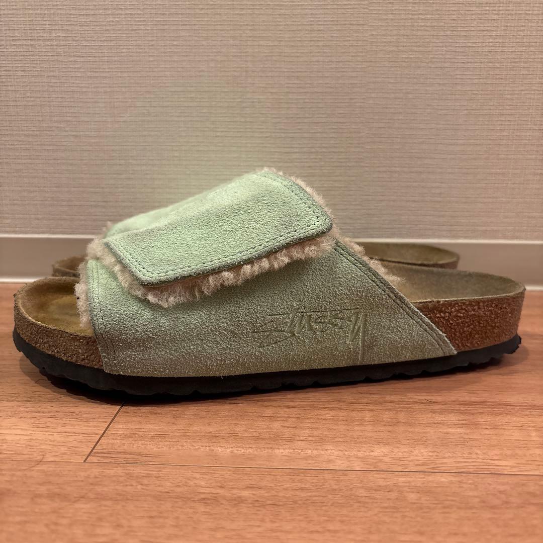 靴 Stussy Birkenstock Solana Green 41