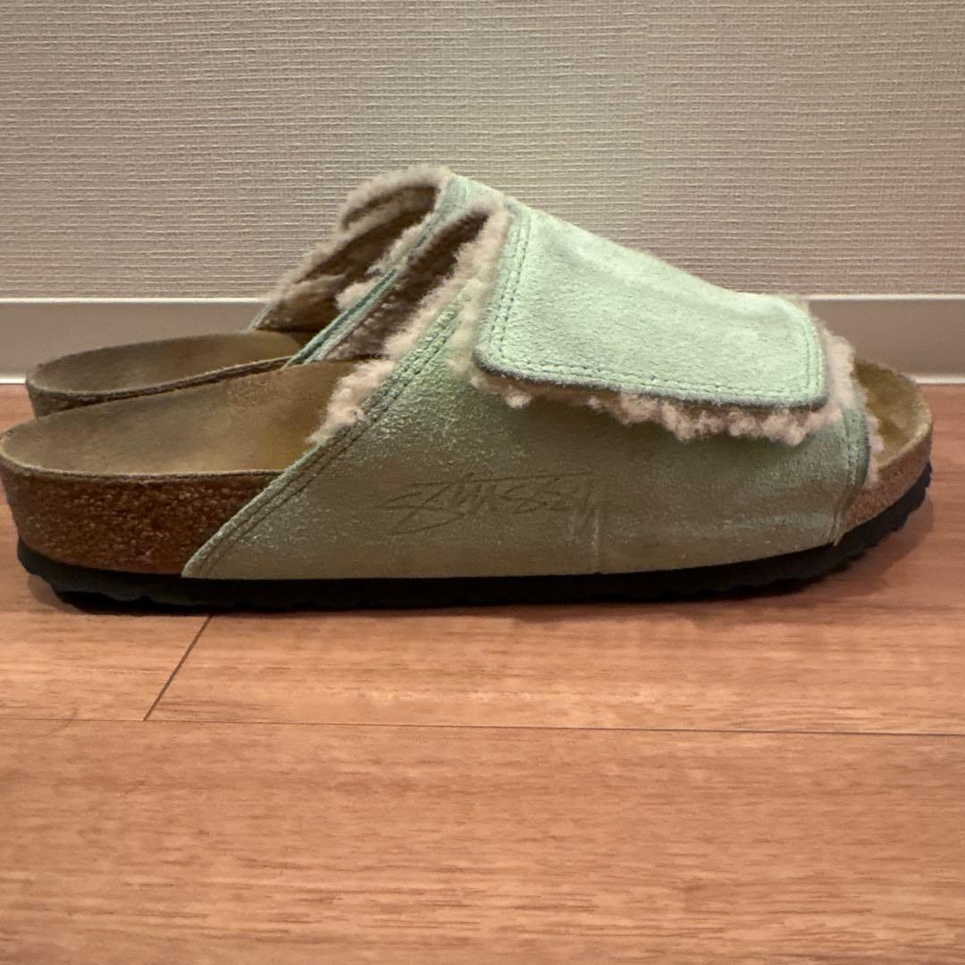 靴 Stussy Birkenstock Solana Green 41
