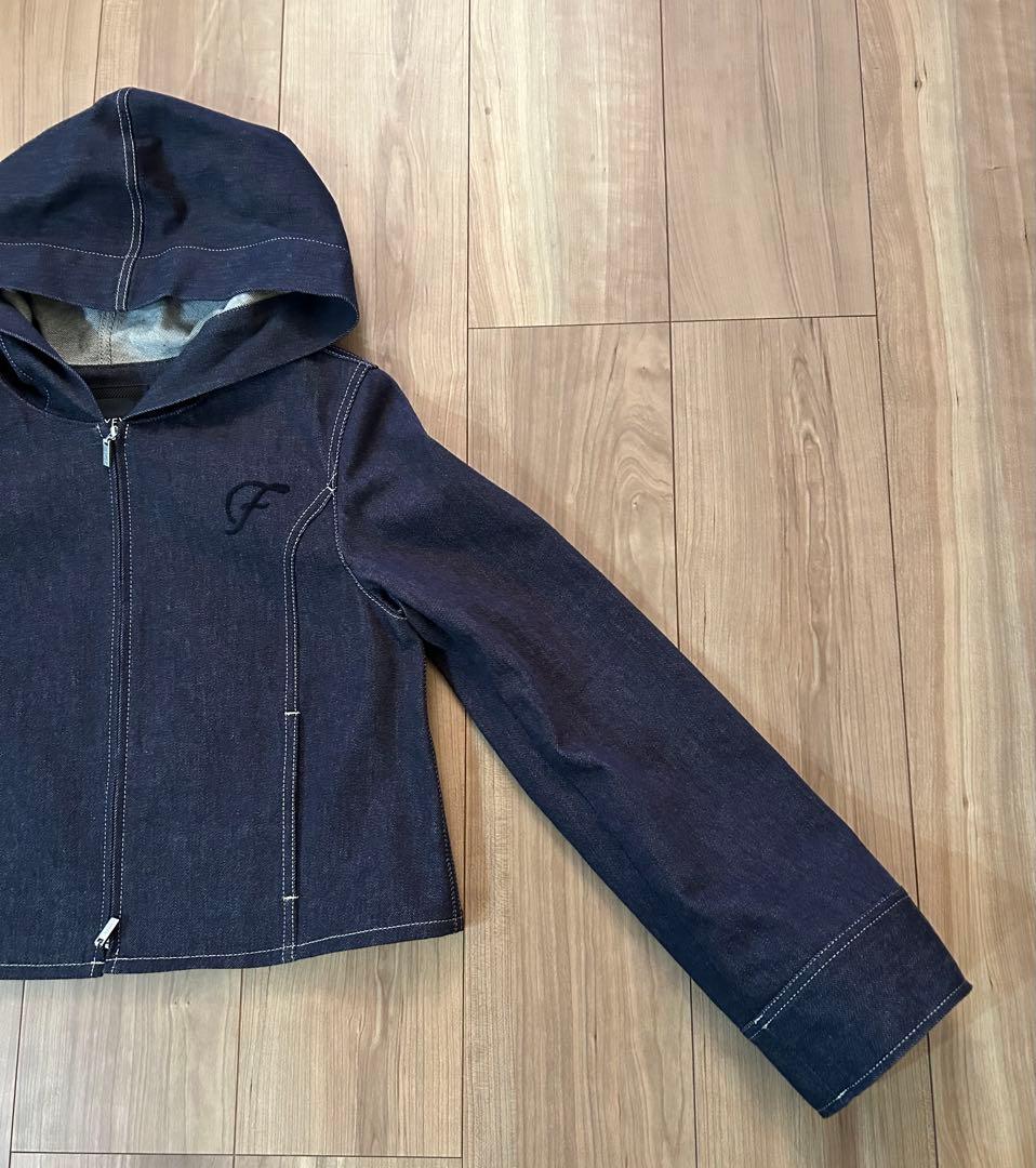 FOXEY NEWYORK フード付デニムジャケット