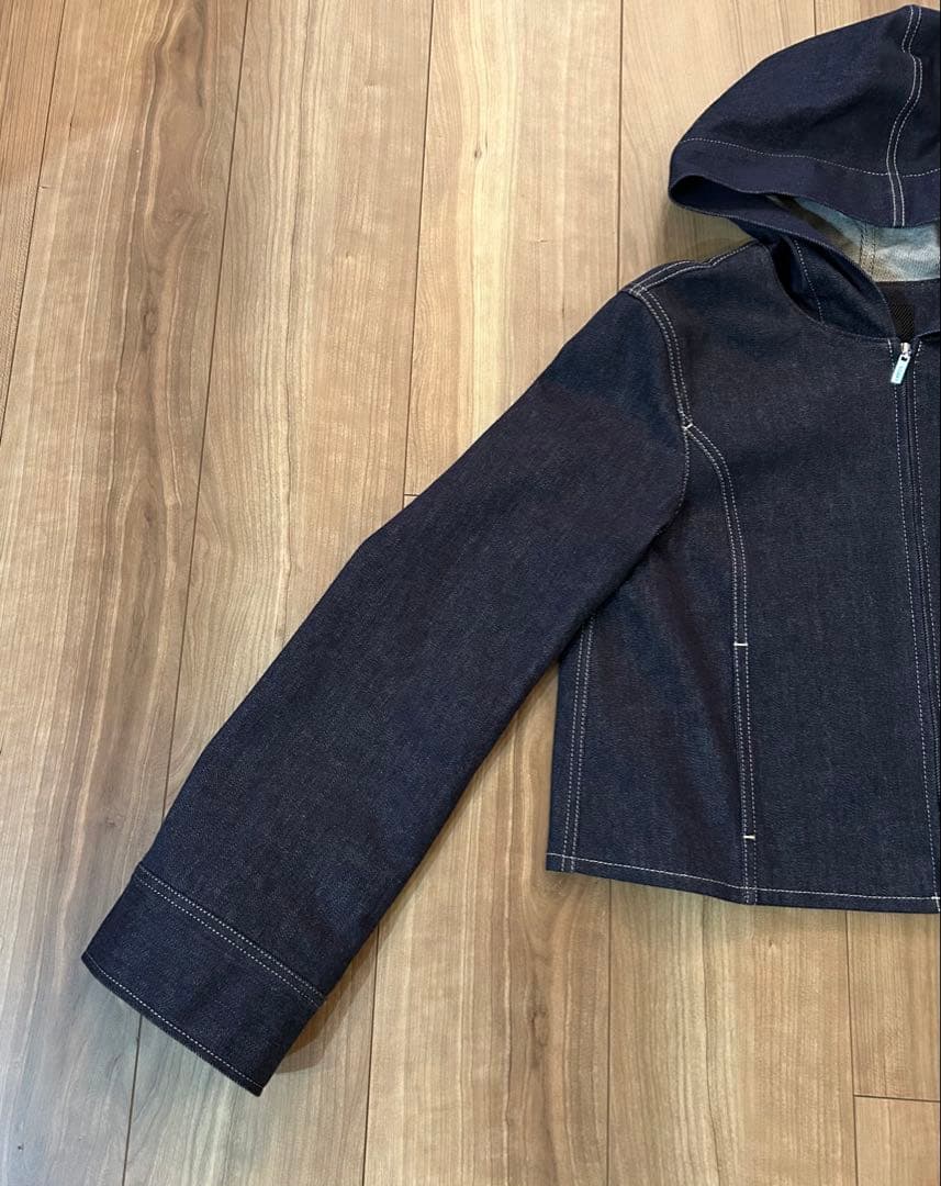 FOXEY NEWYORK フード付デニムジャケット