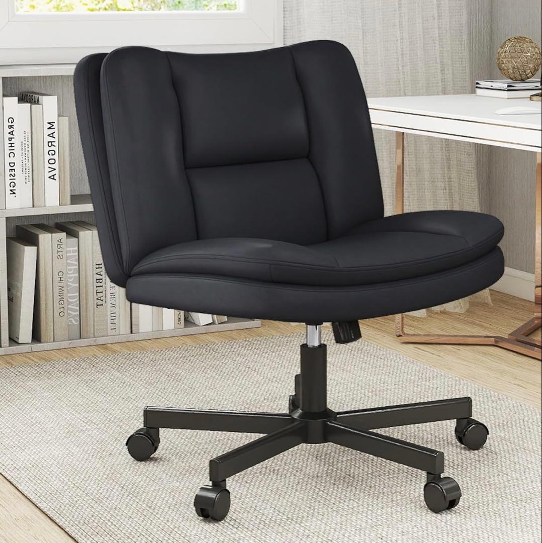 デスクチェア あぐらチェア　90°~105°ロッキング 肘掛けなし　座面広い