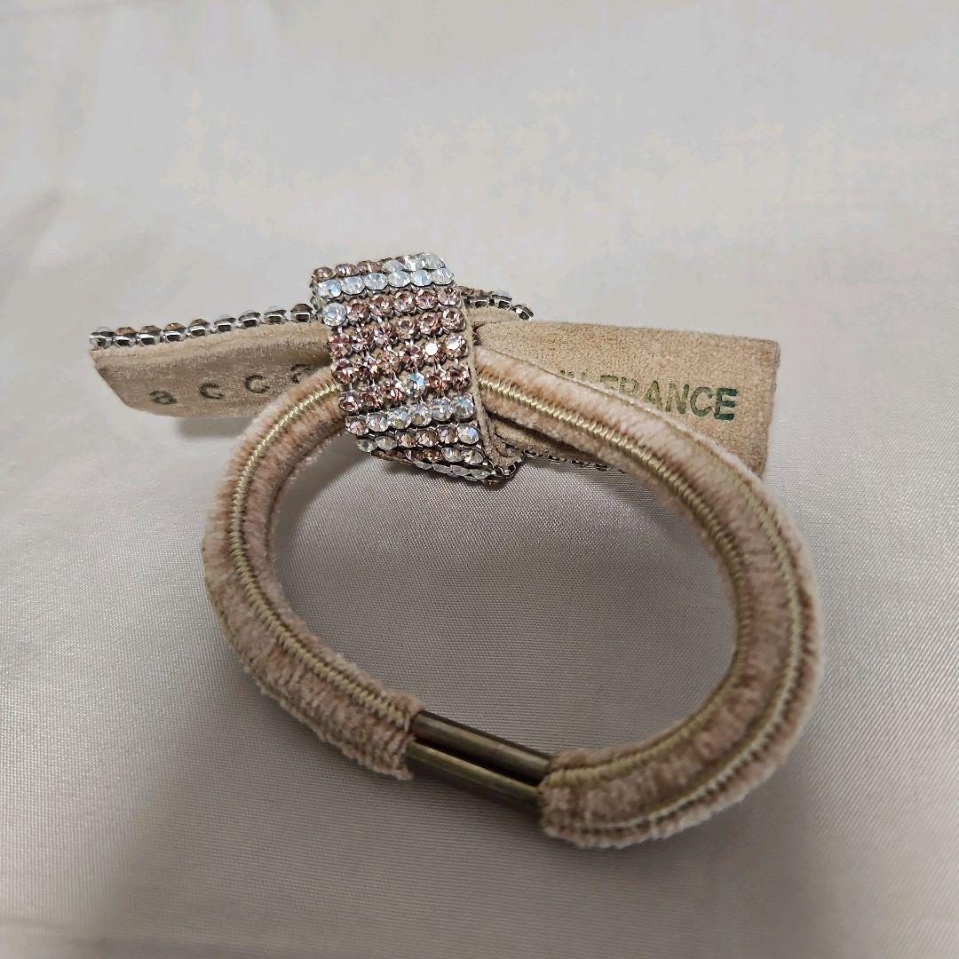 acca アッカ　クリスタル　ブリジットドレスポニー 　ライトピンク　巾着付き