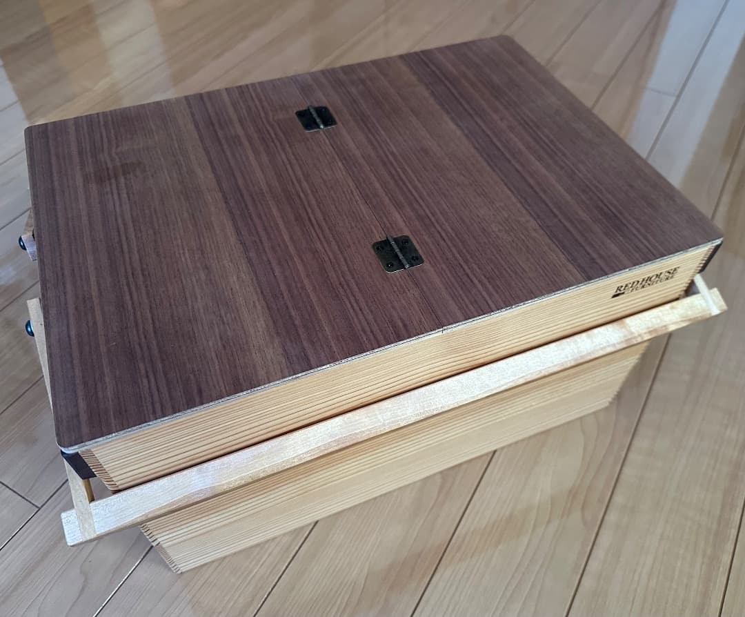 ウッドバスケット　Ｌサイズ　フタ付き