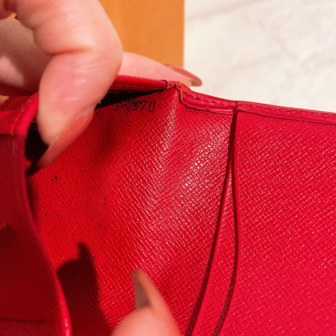 LOUIS VUITTON エピレザー 名刺入れ レッド
