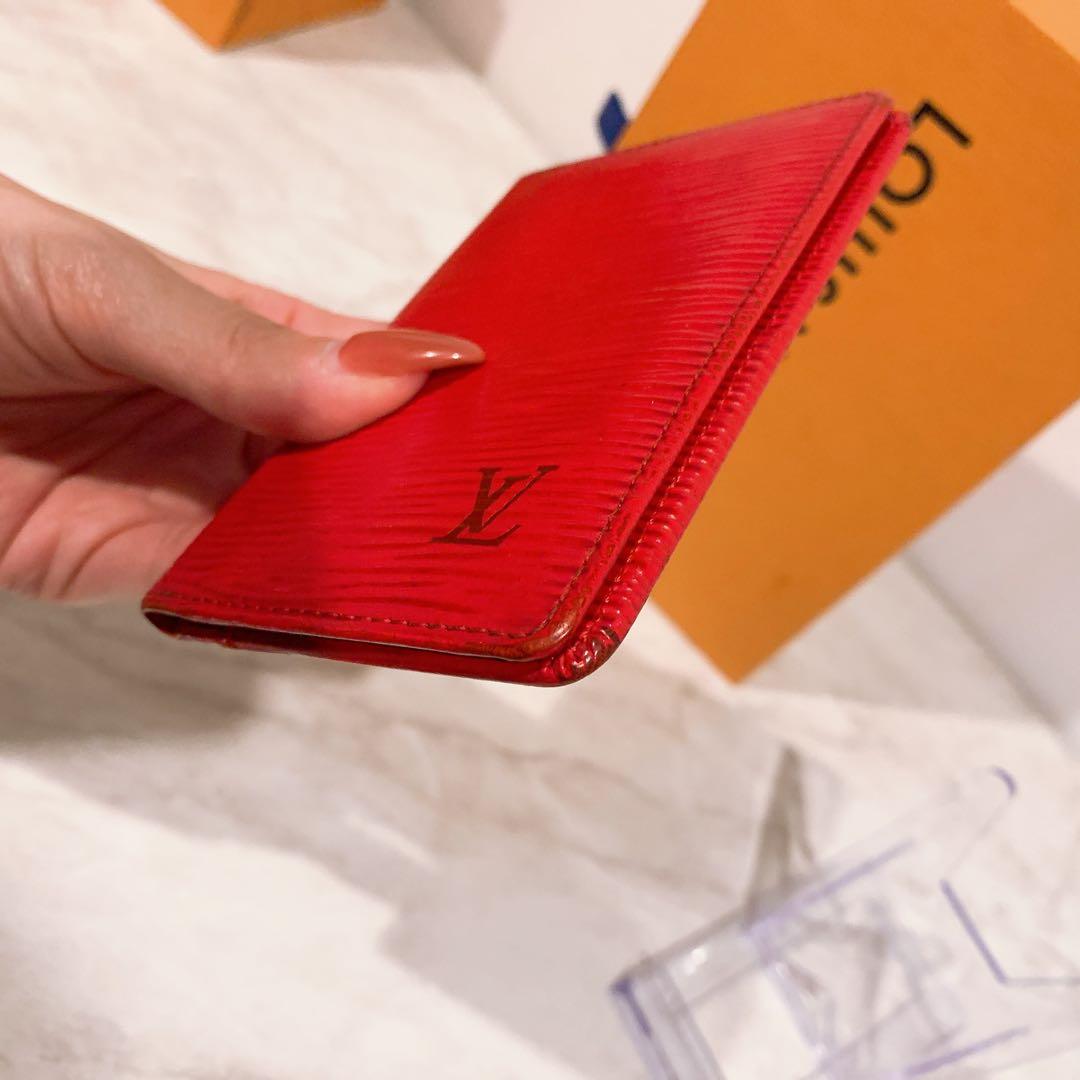 LOUIS VUITTON エピレザー 名刺入れ レッド