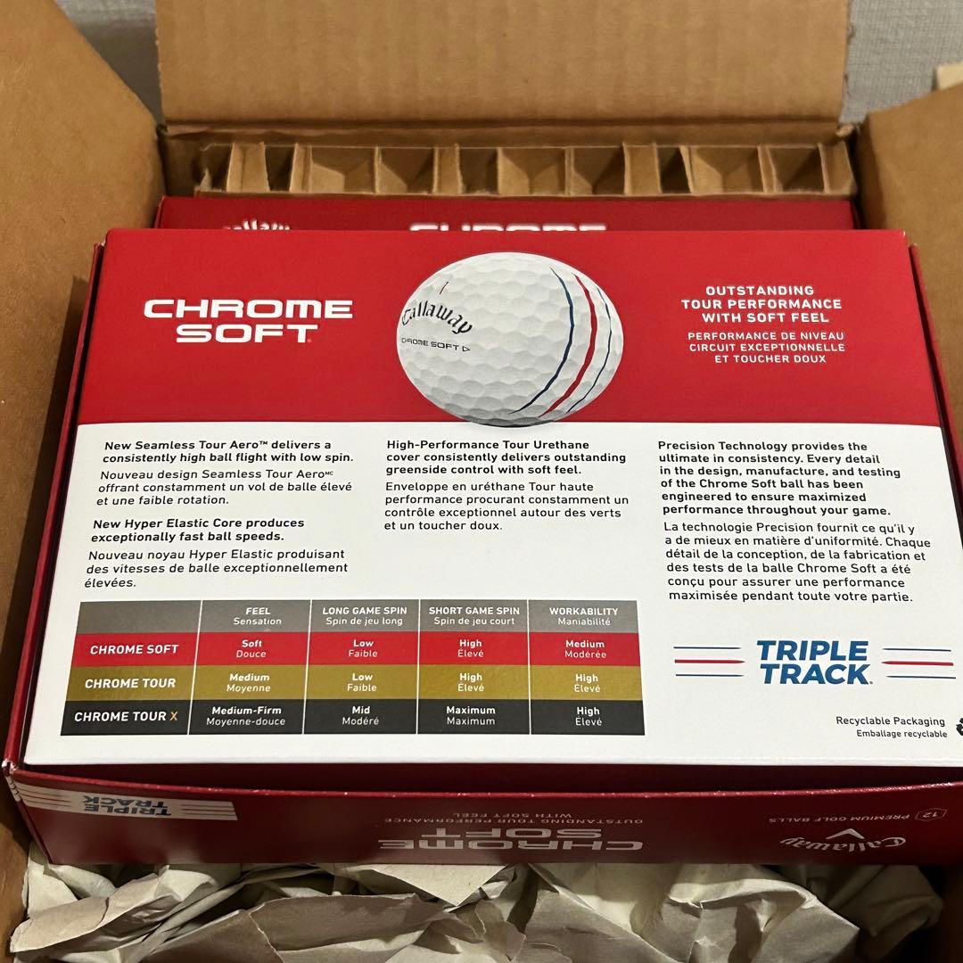 キャロウェイ(Callaway) ゴルフボール CHROME SOFT 24