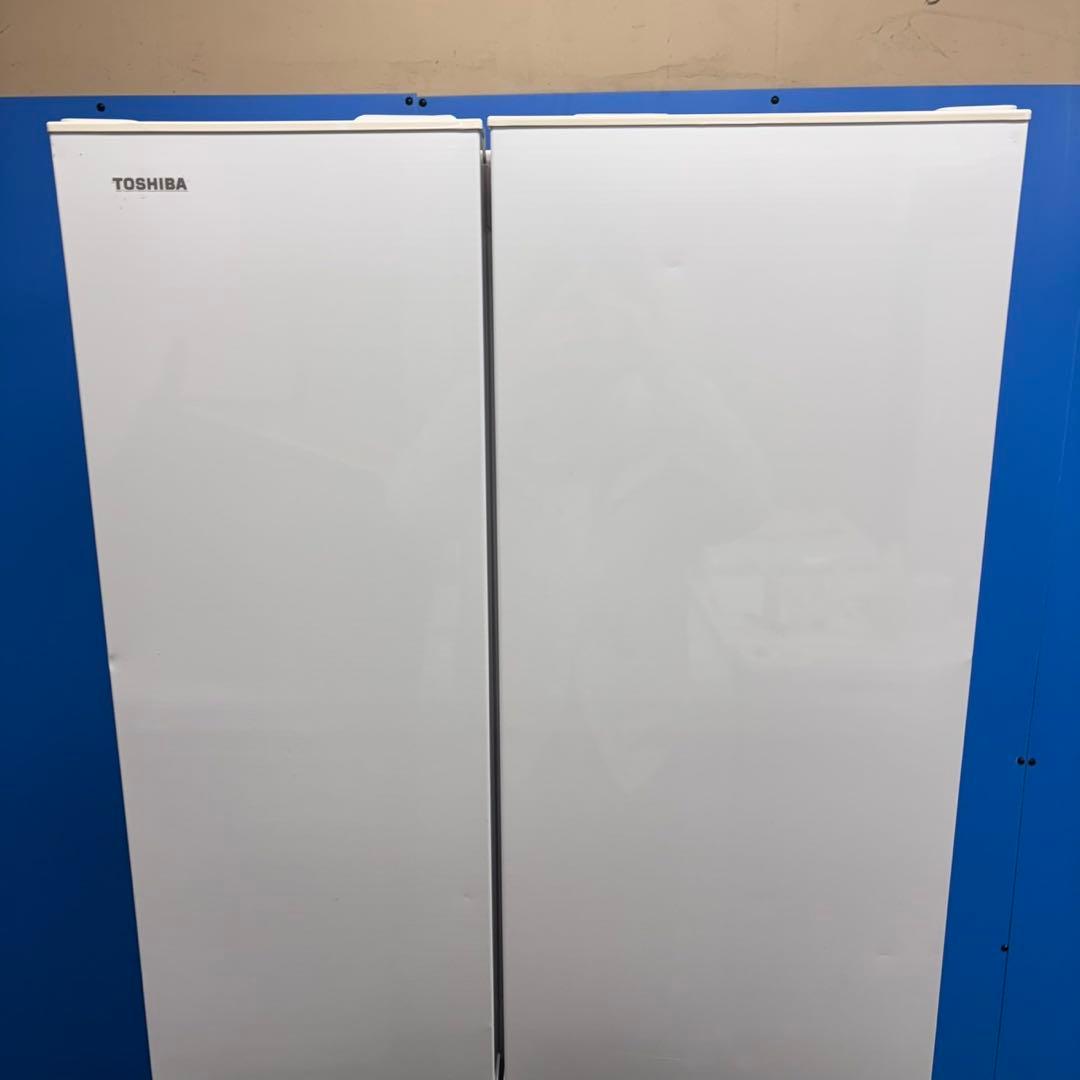 576 東芝大型冷蔵庫　500L強　508L 小型　家庭用　観音開き　自動製氷